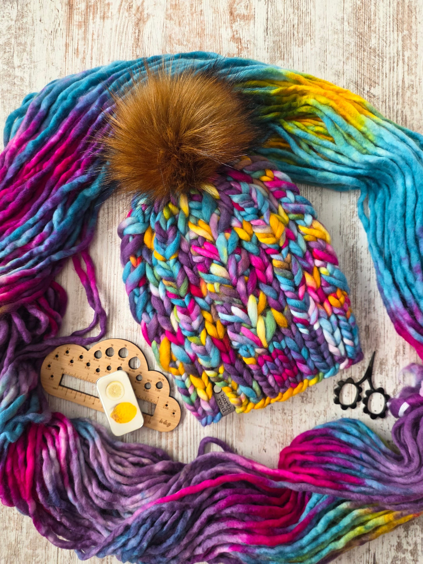 Merino Wool Pom Hat