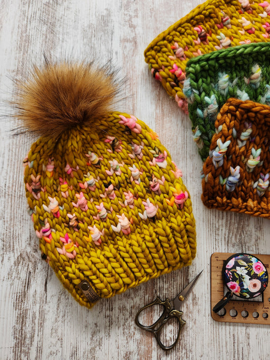 Merino Wool Pom Hat