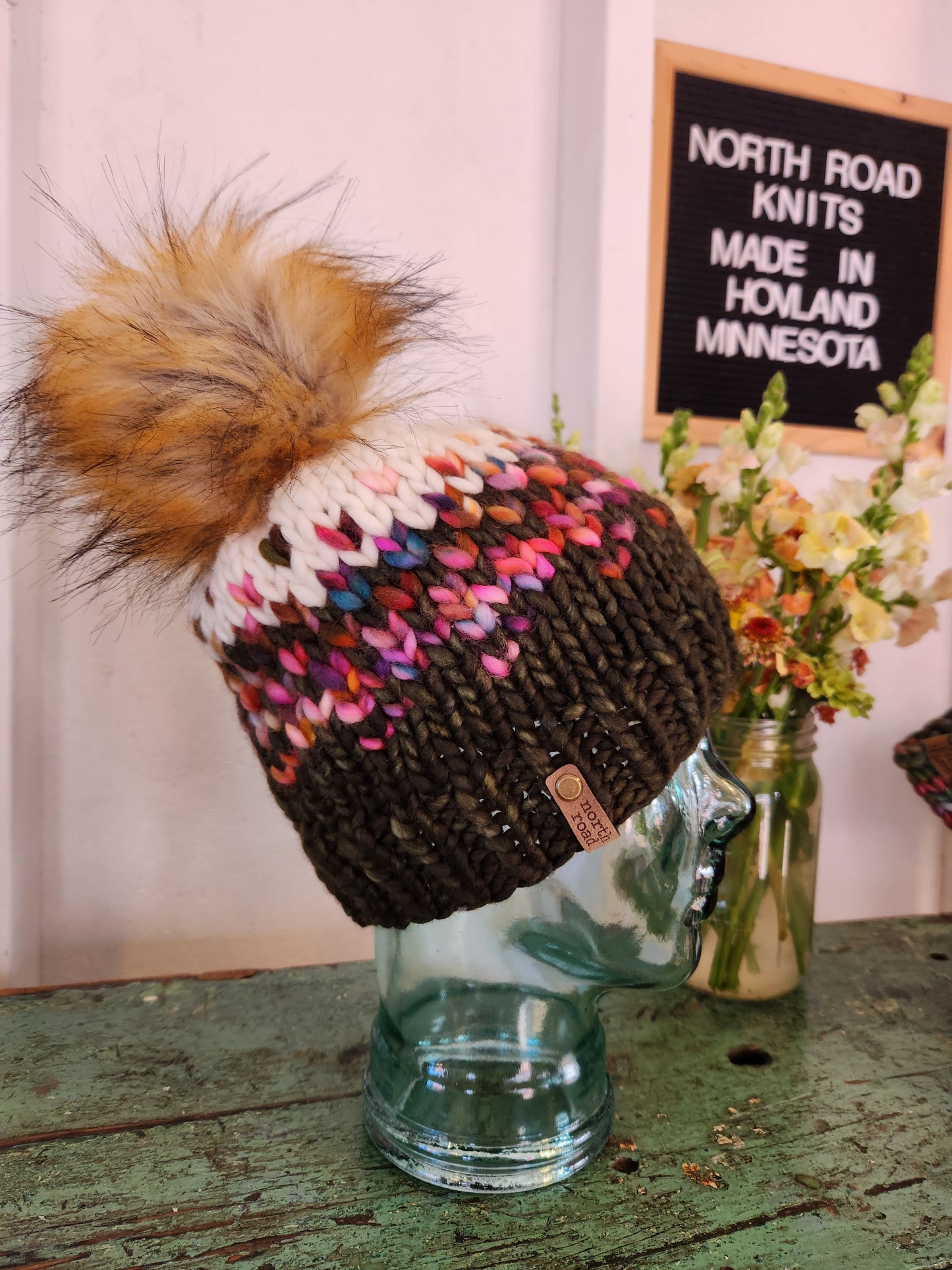 Merino Wool Pom Hat