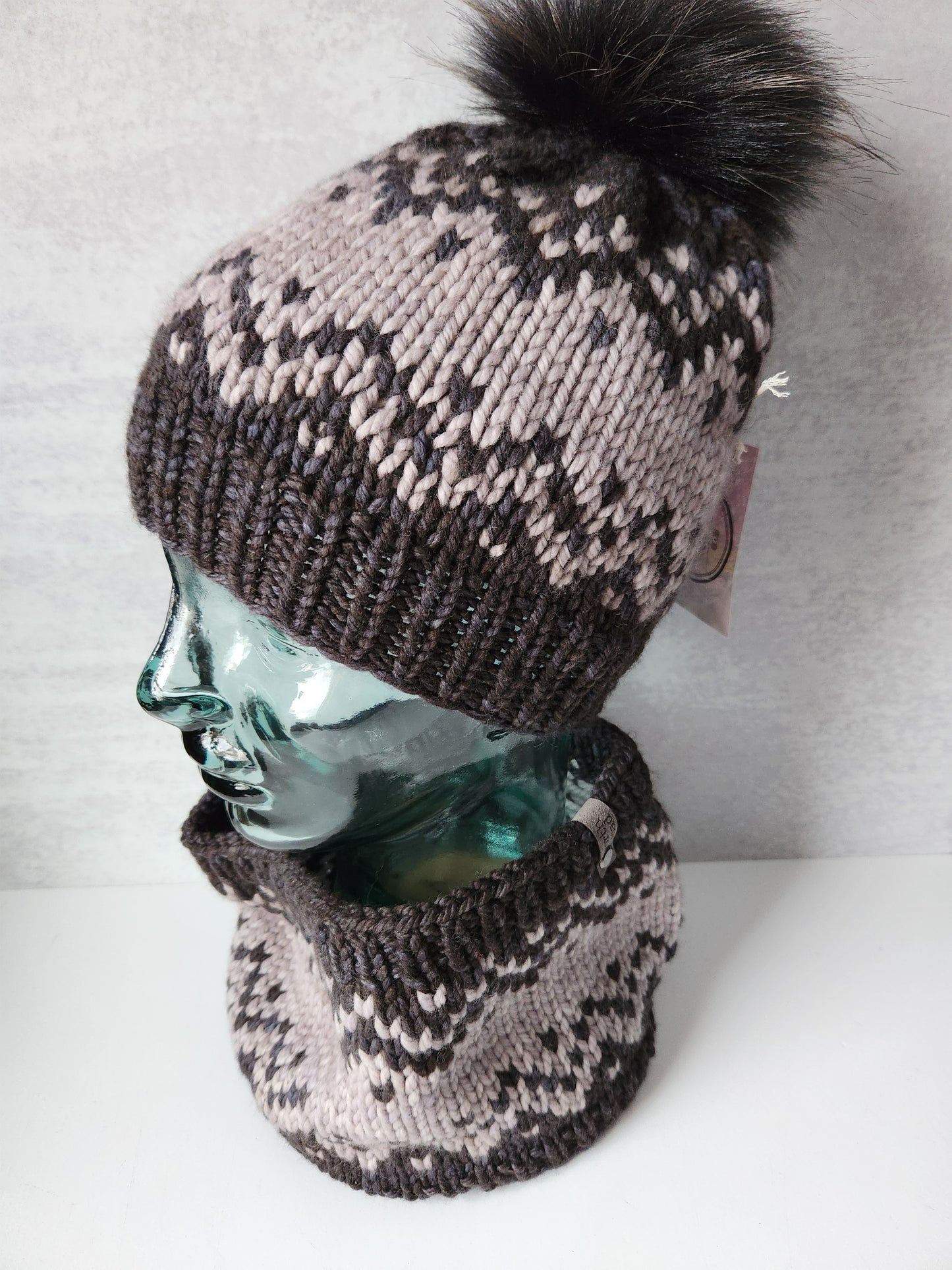 Merino Wool Hat and Cowl Set