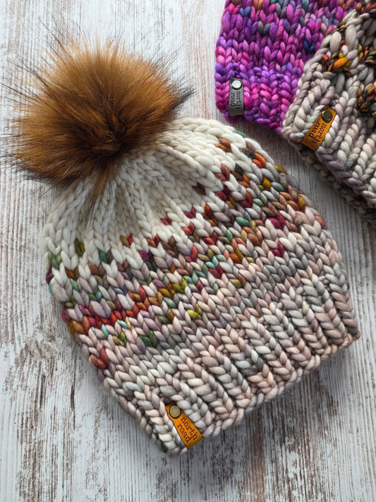 Merino Wool Pom Hat