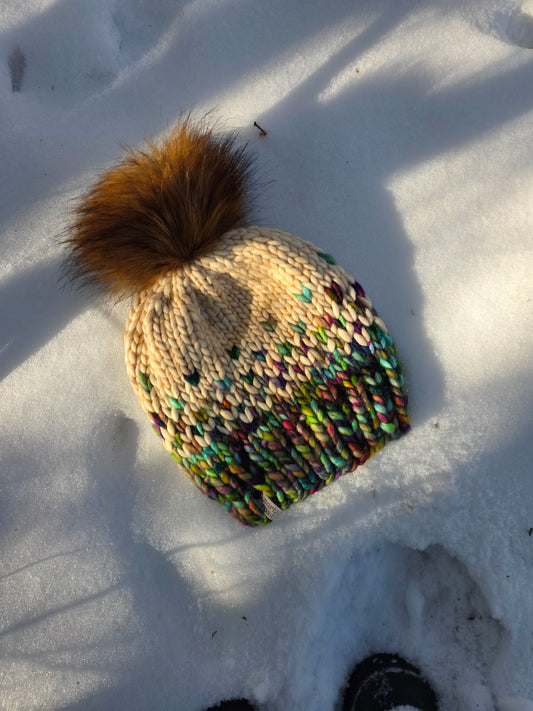 Merino Wool Pom Hat