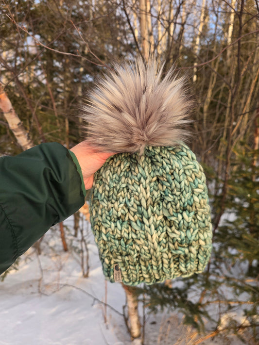 Merino Wool Pom Hat