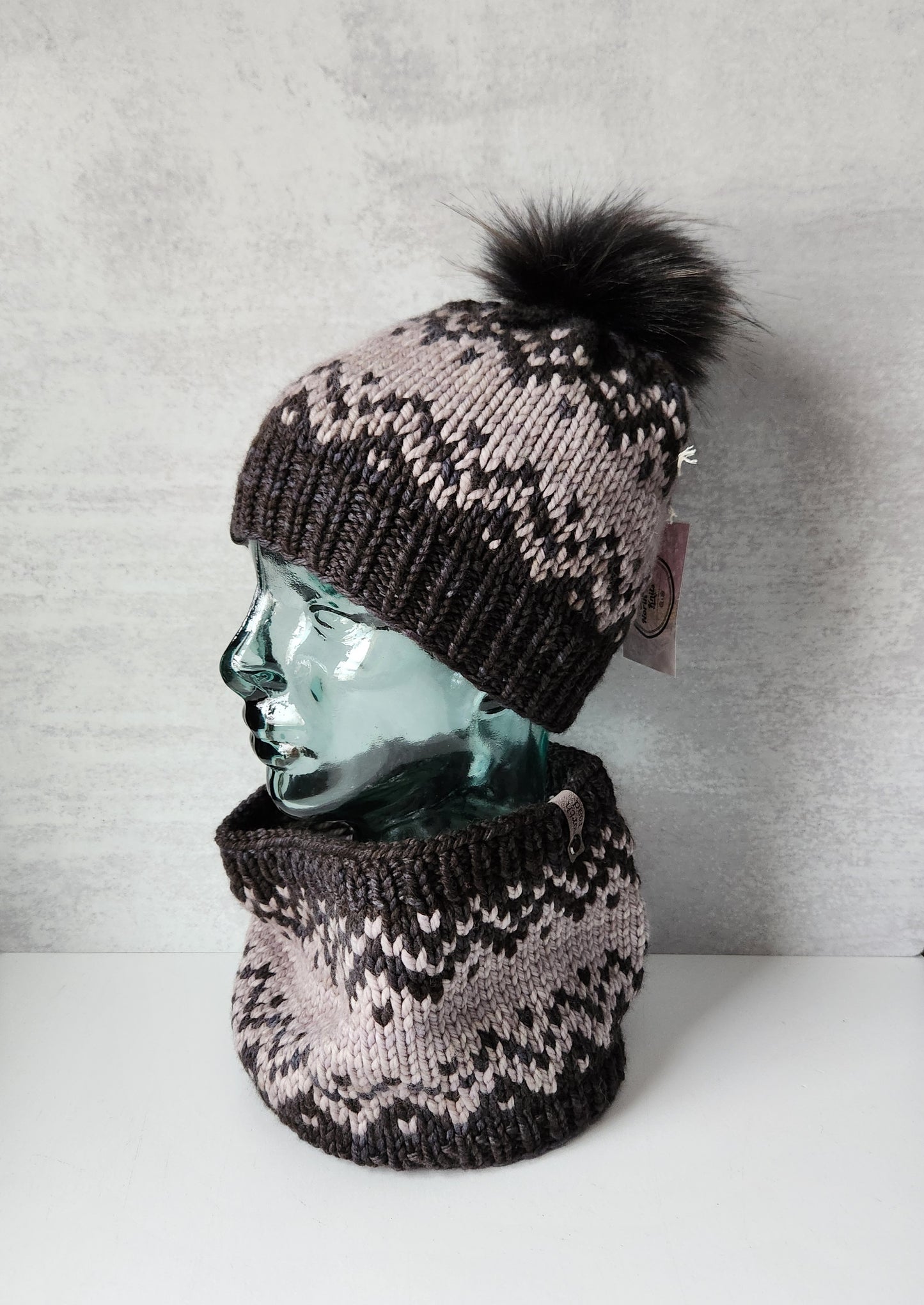 Merino Wool Hat and Cowl Set