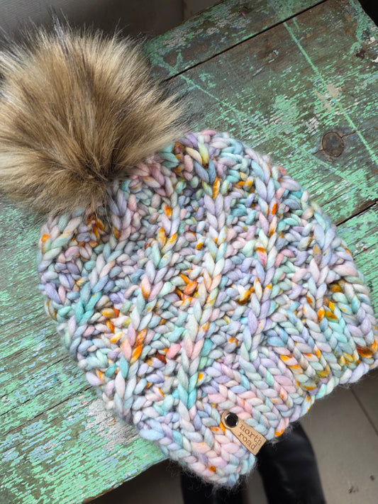 Merino Wool Pom Hat