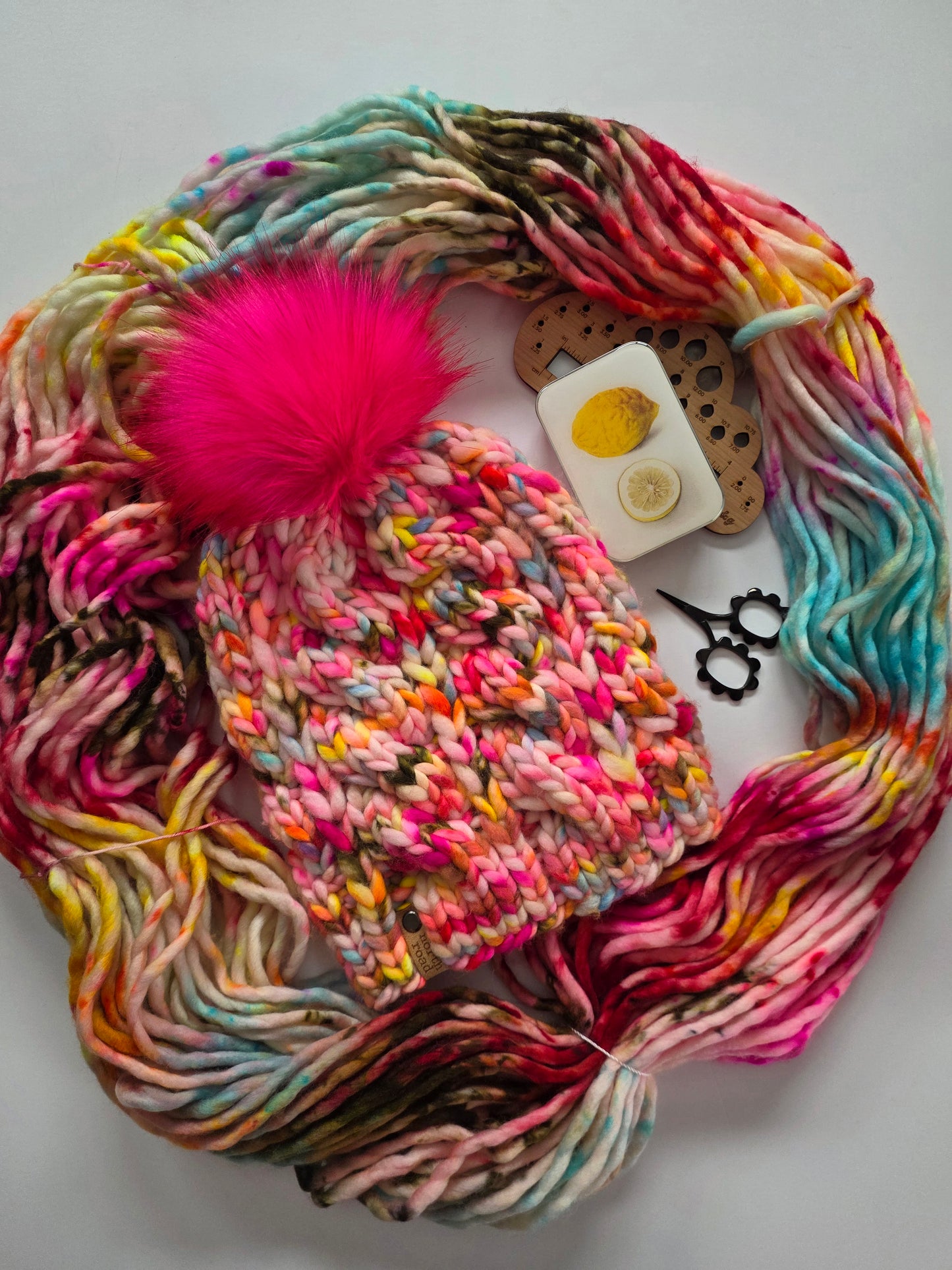 Merino Wool Pom Hat
