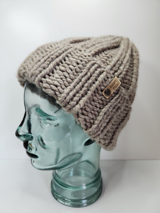 Wool Blend Folded Brim Hat