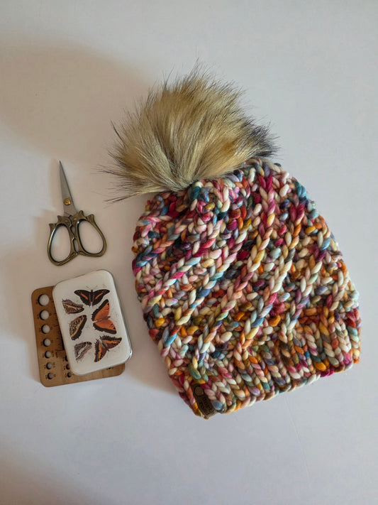 Merino Wool Pom Hat