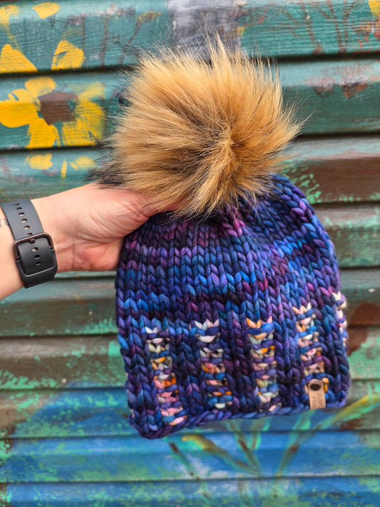 Merino Wool Pom Hat