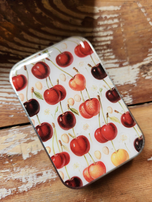 Large Cherry Notions Tin