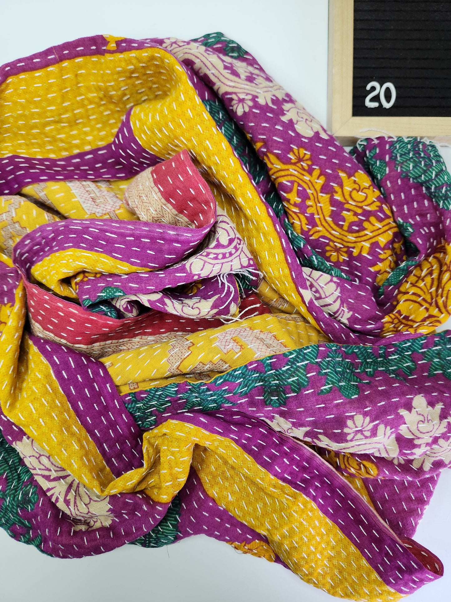 Kantha Scarf