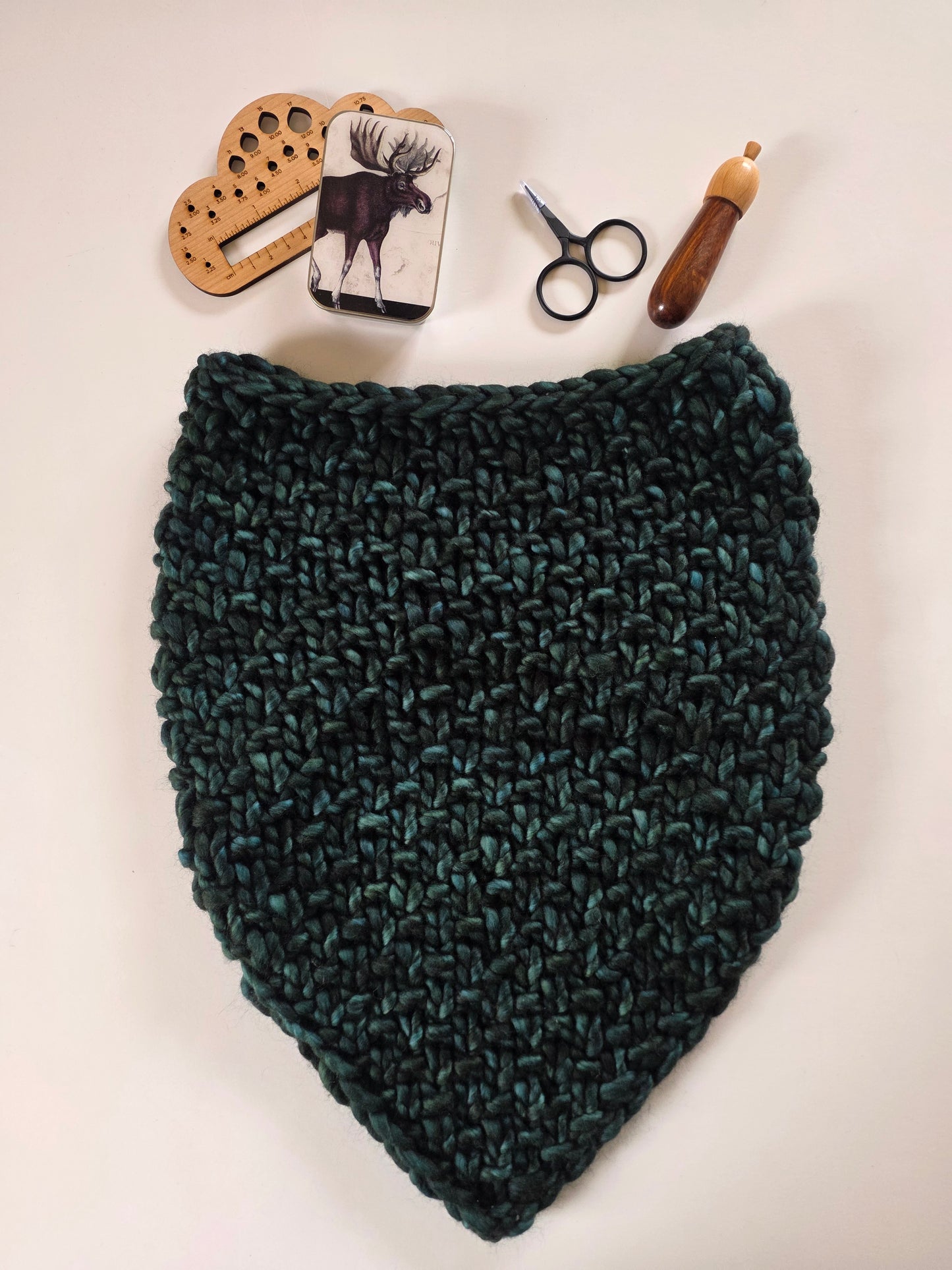 Merino Wool Bandana Cowl