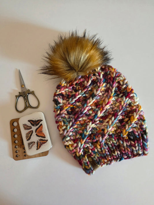 Merino Wool Pom Hat