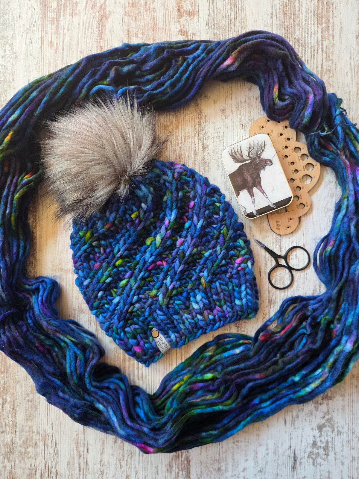 Merino Wool Pom Hat