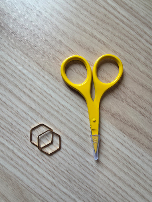 Small Needlecraft Scissors, Yellow