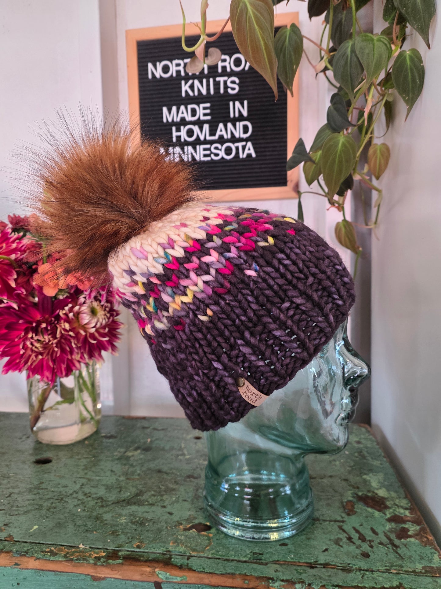 Merino Wool Pom Hat