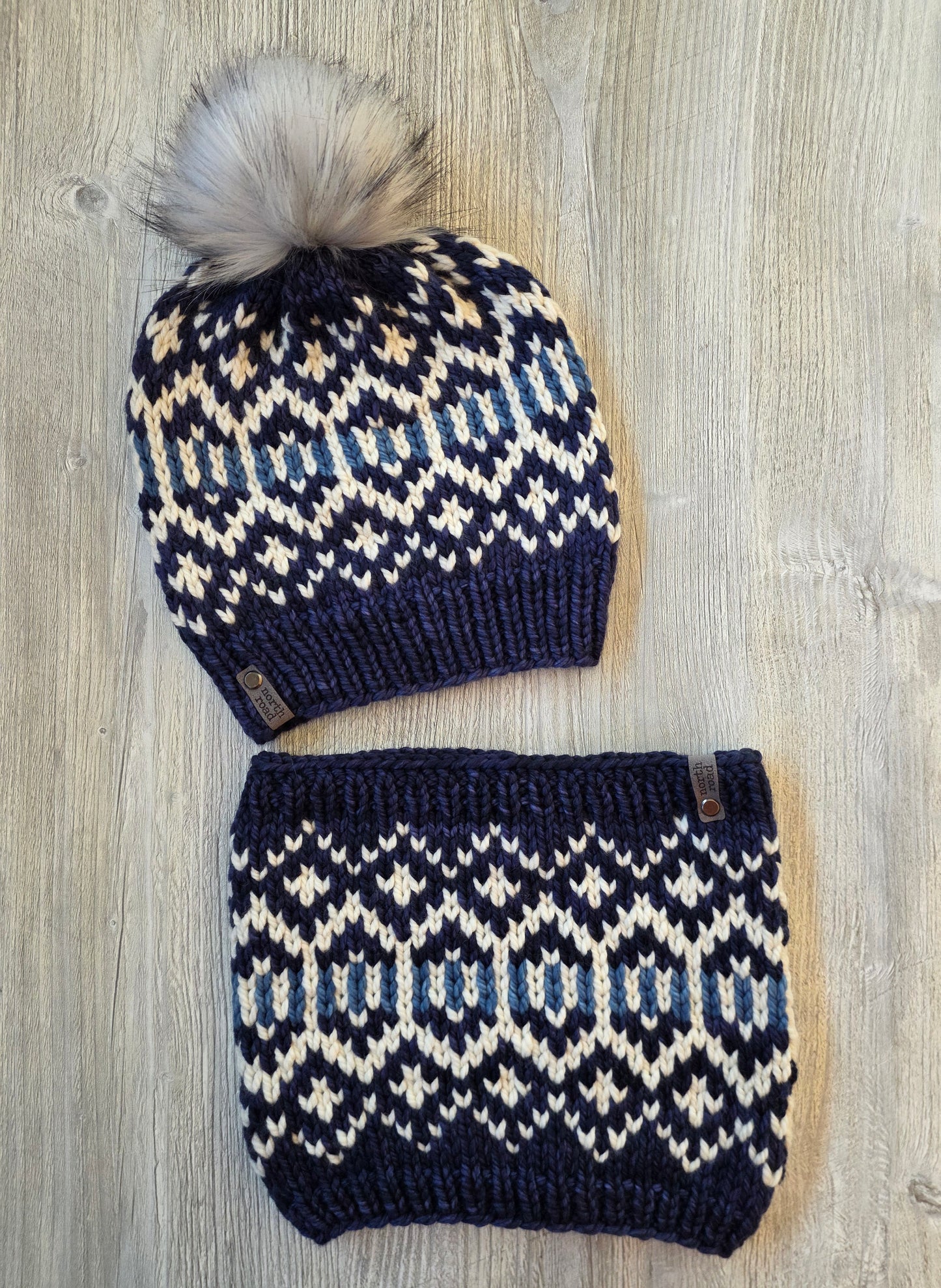Merino Wool Hat and Cowl Set