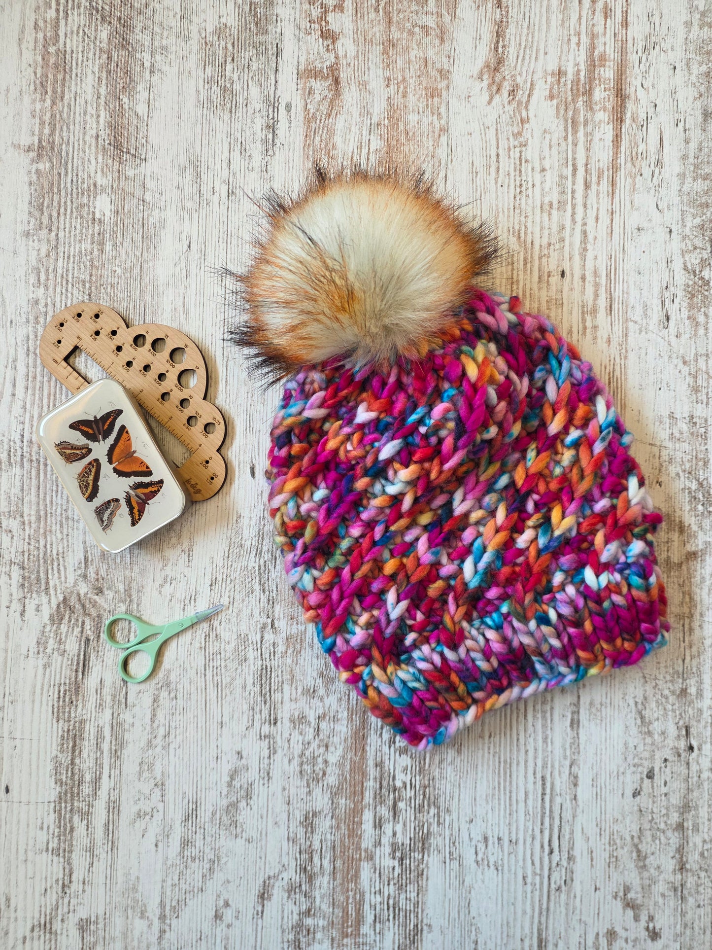 Merino Wool Pom Hat