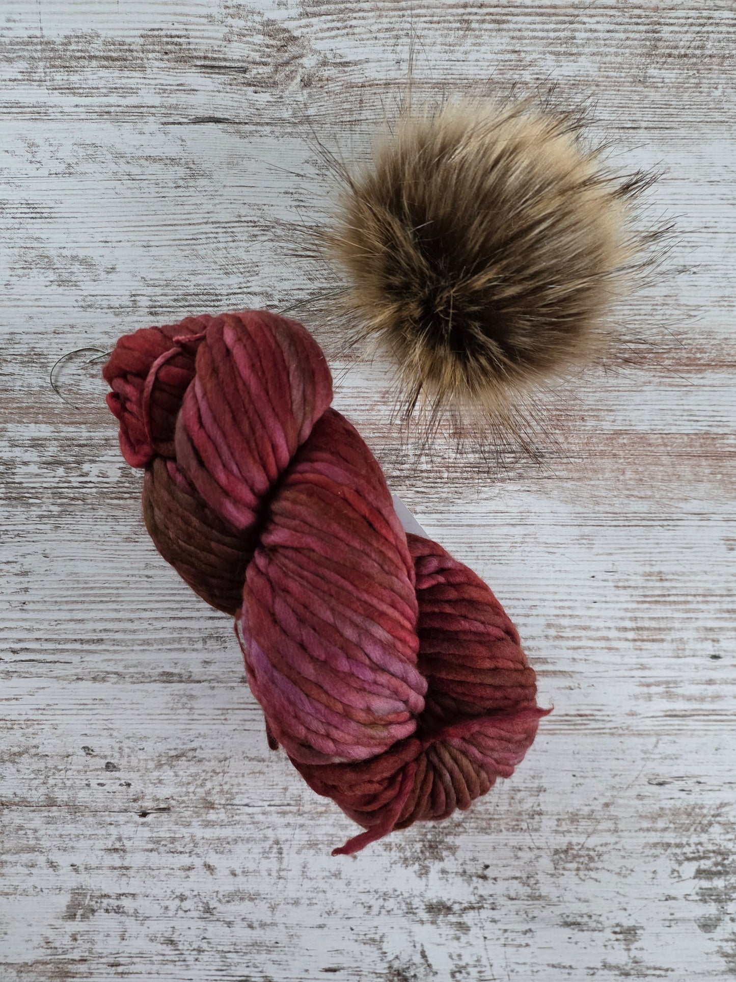 Yarn and Pom Bundle | Malabrigo Rasta | Oxido