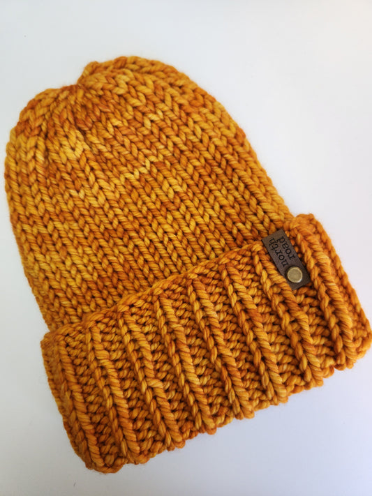 Merino Wool Maple Hill Bulky Folded Brim Hat