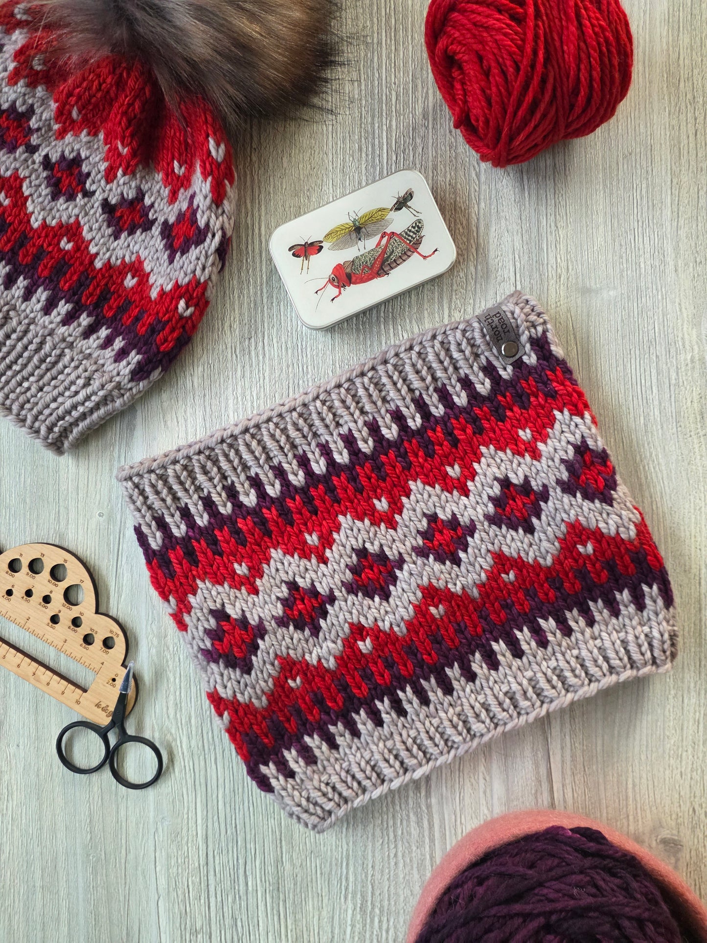 Merino Wool Hat and Cowl Set