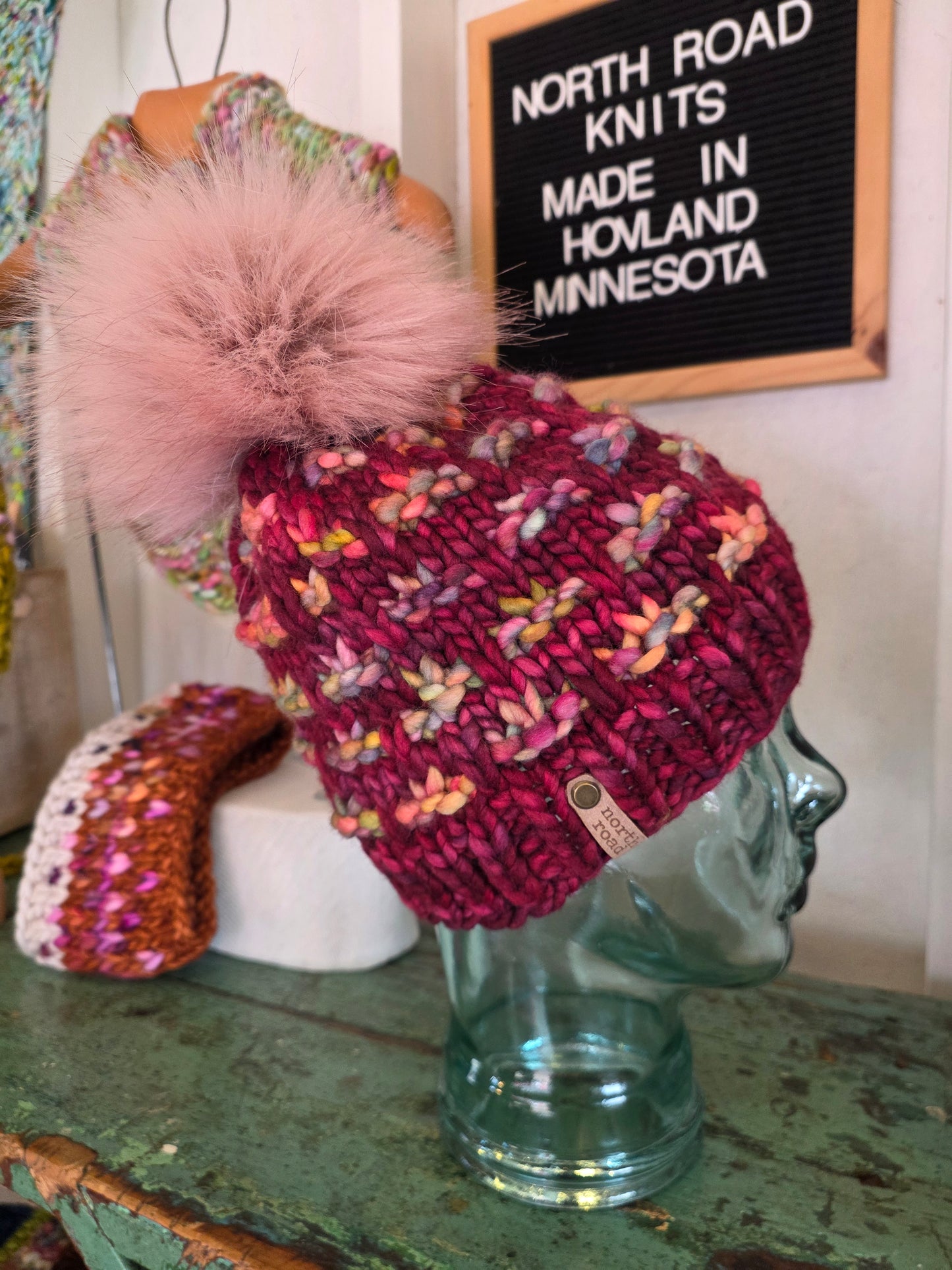 Merino Wool Pom Hat