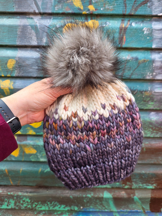 Merino Wool Pom Hat