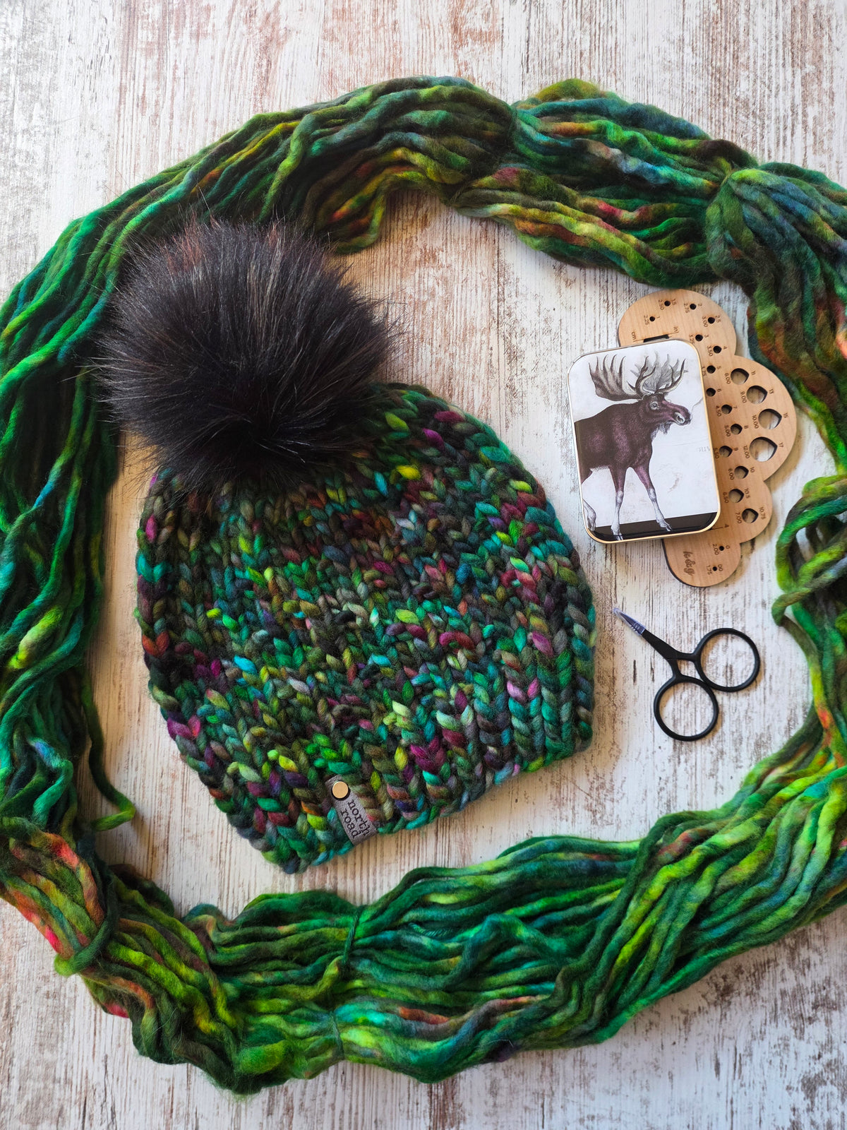 Merino Wool Pom Hat