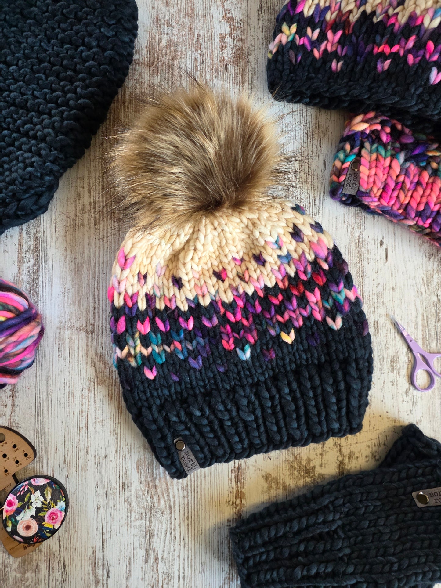 Merino Wool Pom Hat
