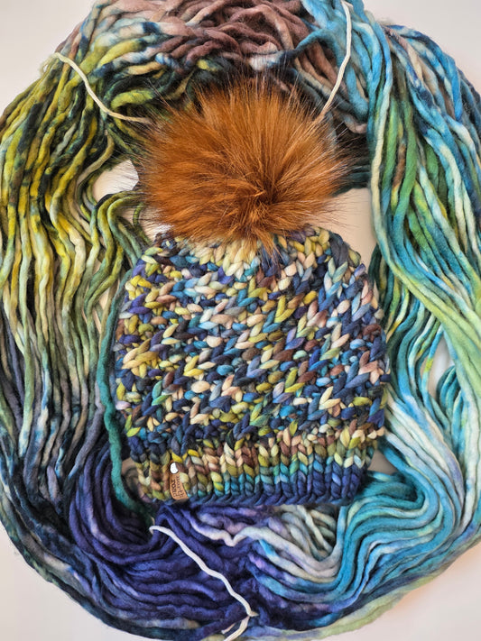 Merino Wool Pom Hat