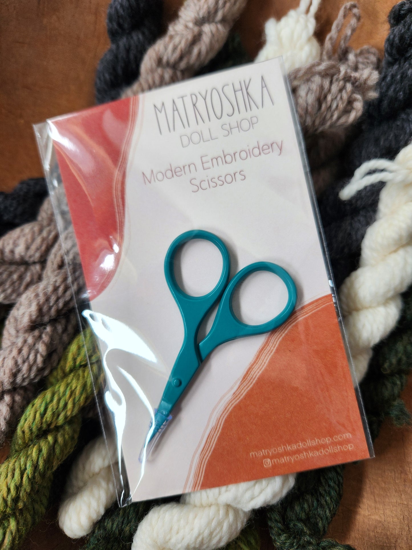 Small Needlecraft Scissors, Teal