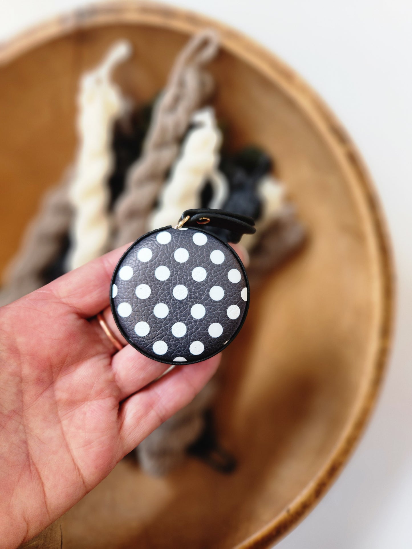 Monarque Retractable Tape Measure | Polka Dot