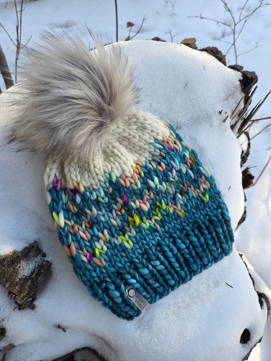 Merino Wool Pom Hat