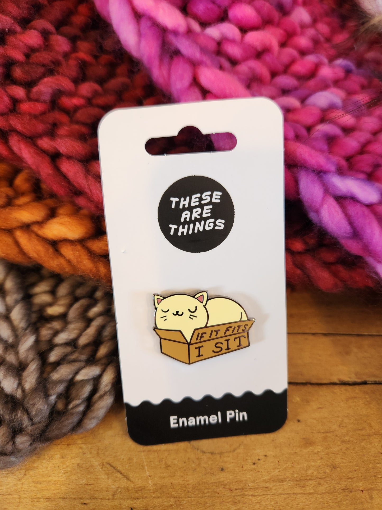 If It Fits I Sit Enamel Pin