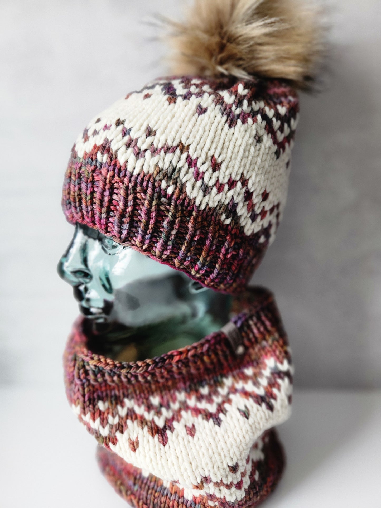 Merino Wool Hat and Cowl Set