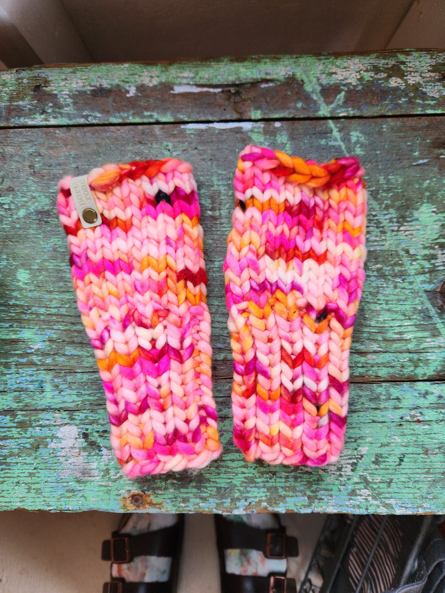 Simple Fingerless Mittens Knitting Pattern
