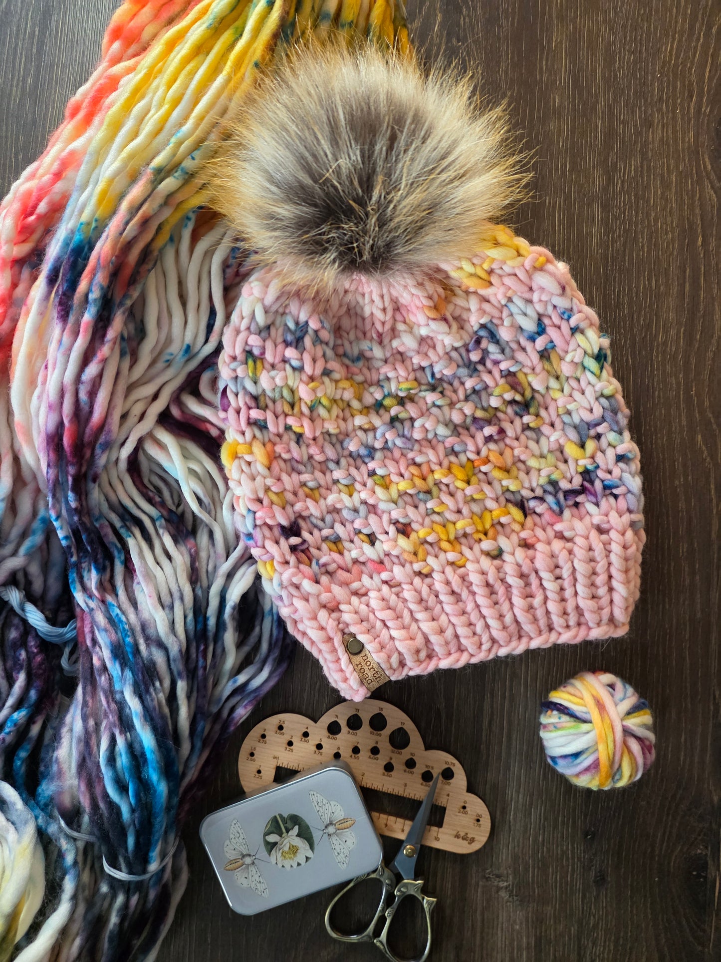 Merino Wool Pom Hat