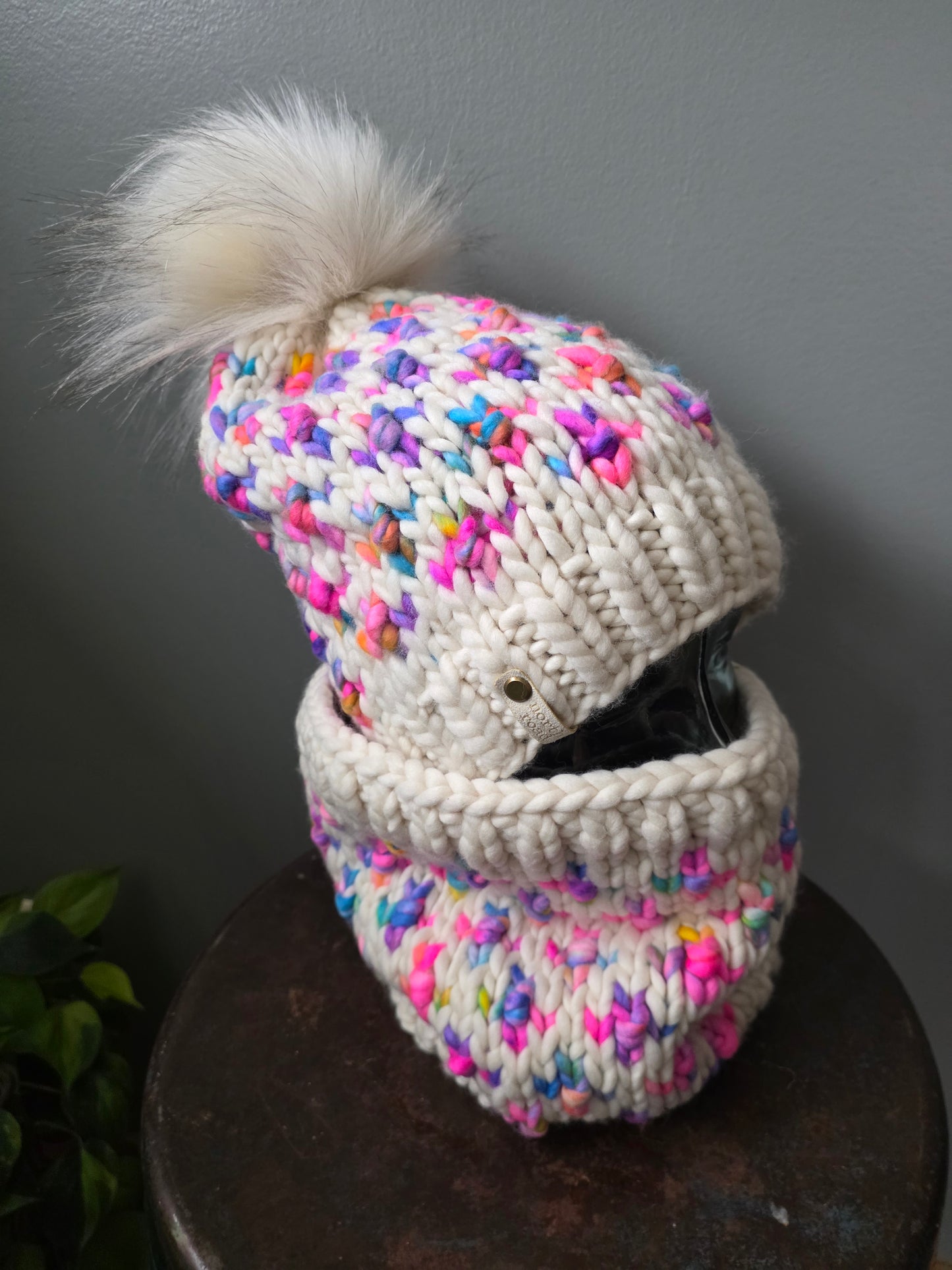 Merino Wool Hat and Cowl Set