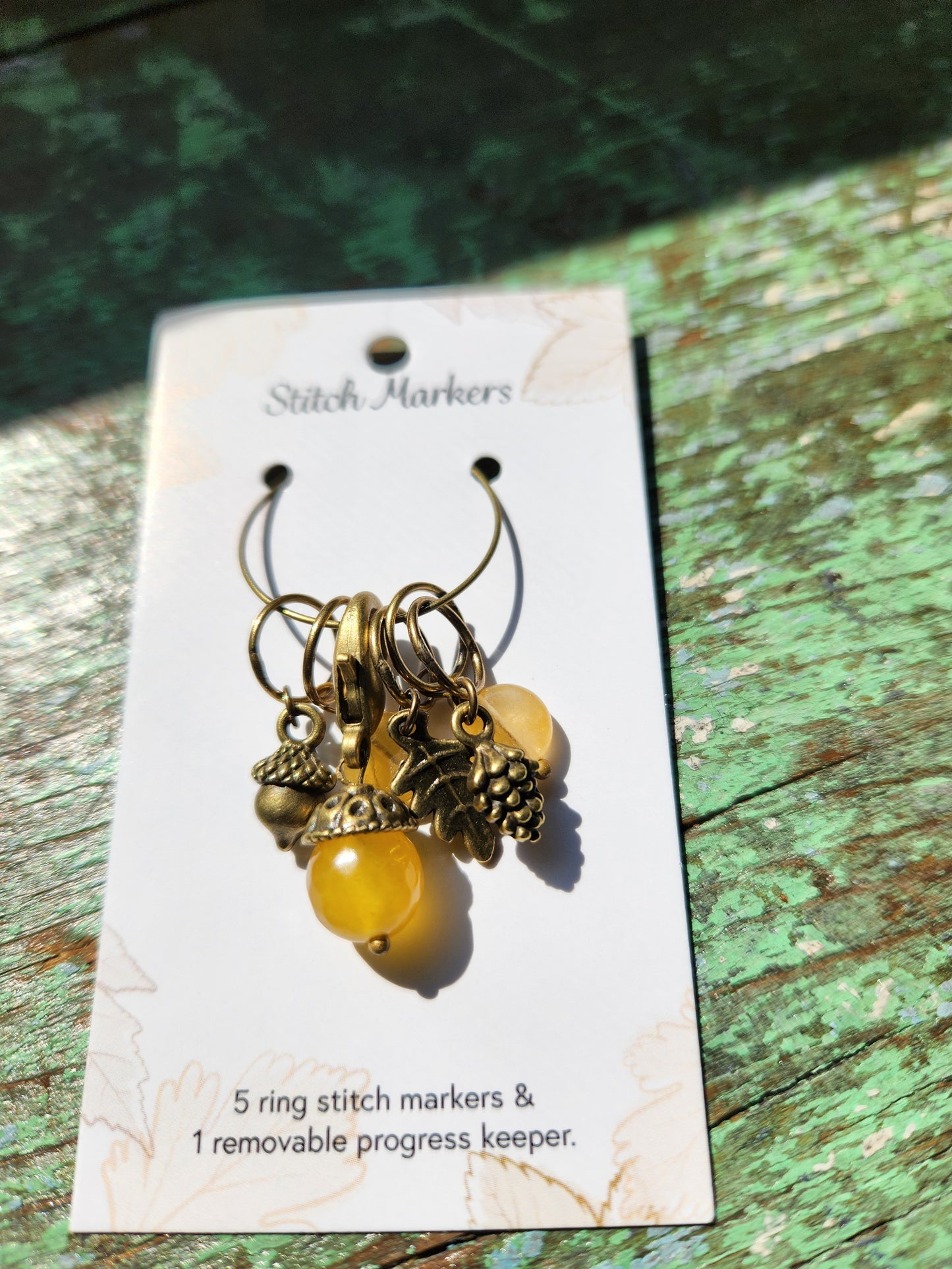 Woodland Stitch Marker Set (Acorn)