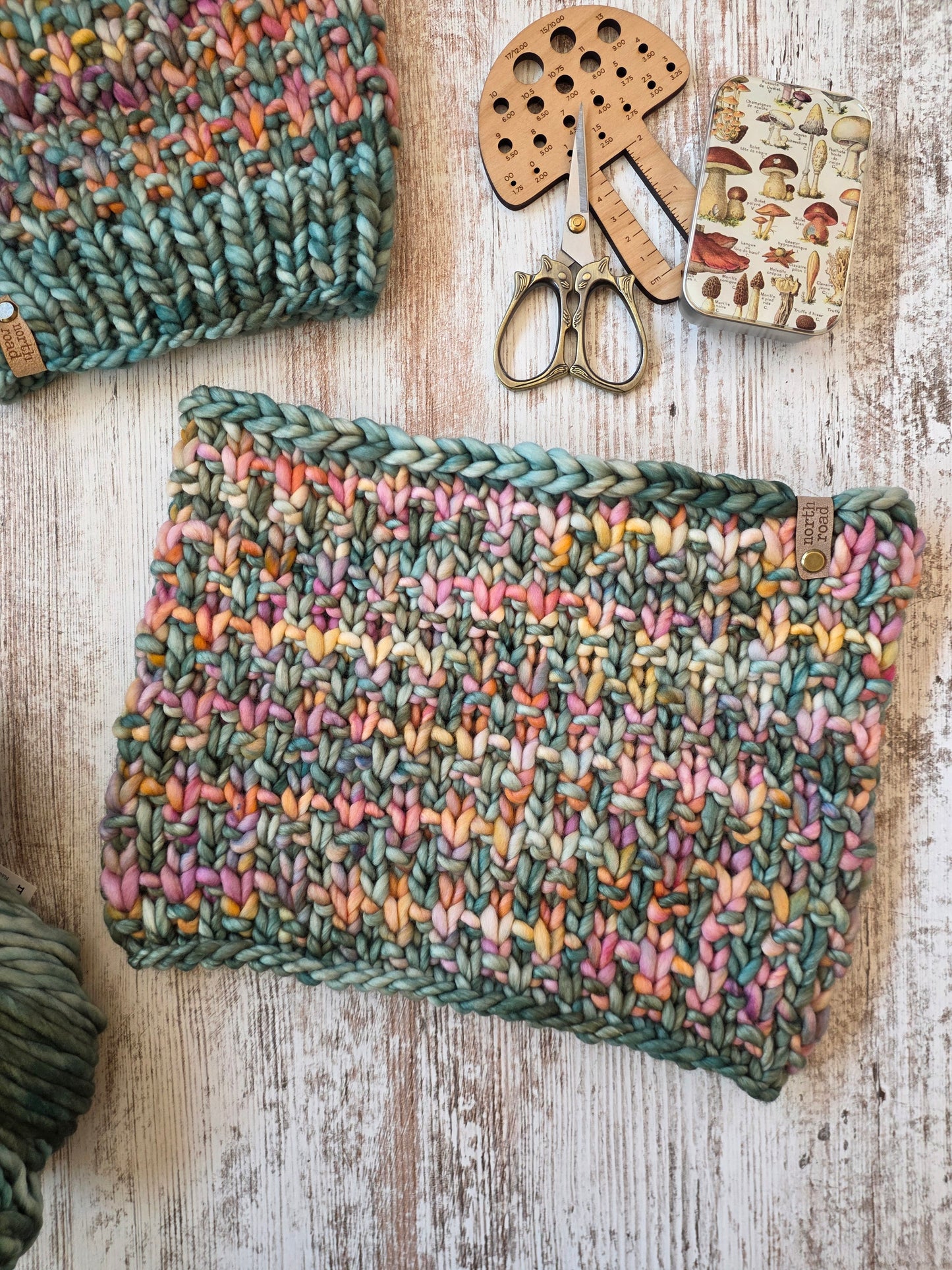 Merino Wool Hat and Cowl Set