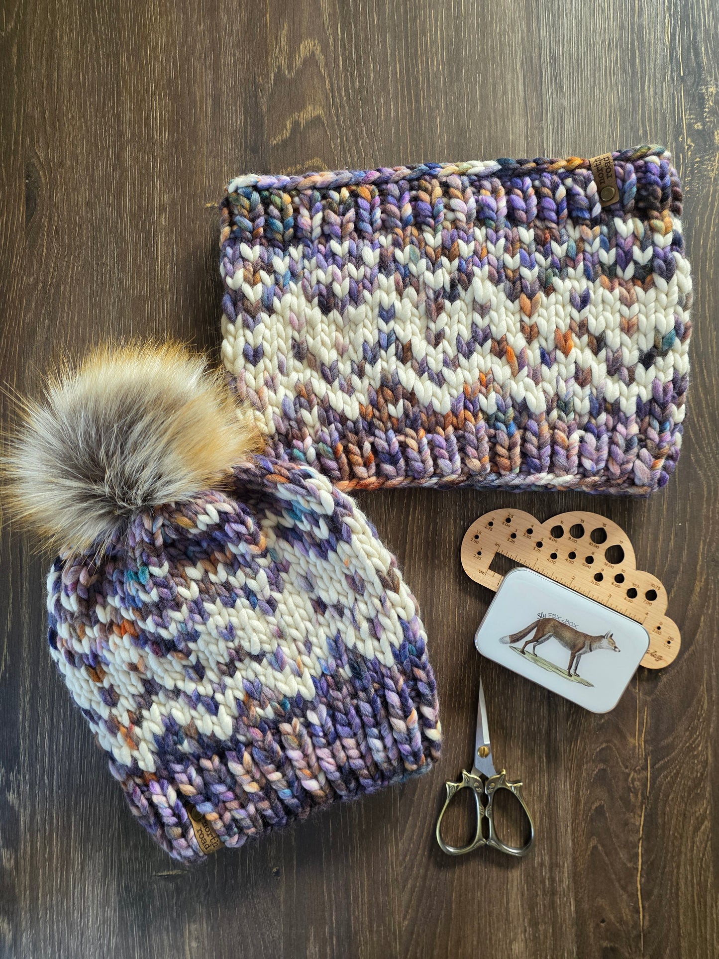 Merino Wool Hat and Cowl Set