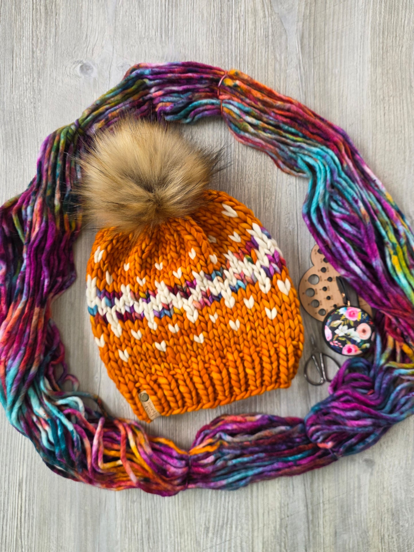 Merino Wool Pom Hat