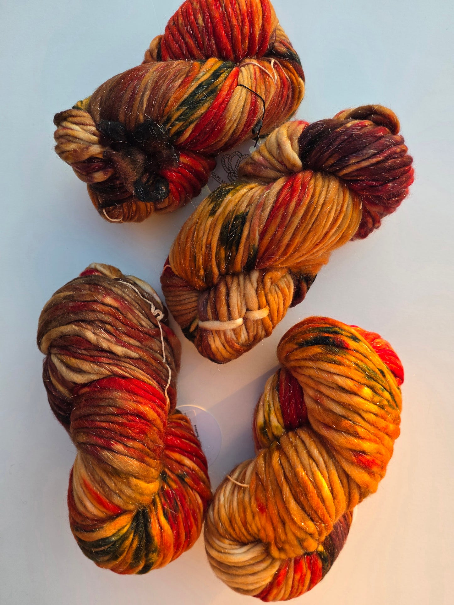 Cape May Fiber | Super Bulky Superwash Sparkle | Rooibos