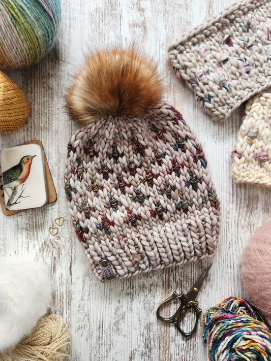 Merino Wool Pom Hat