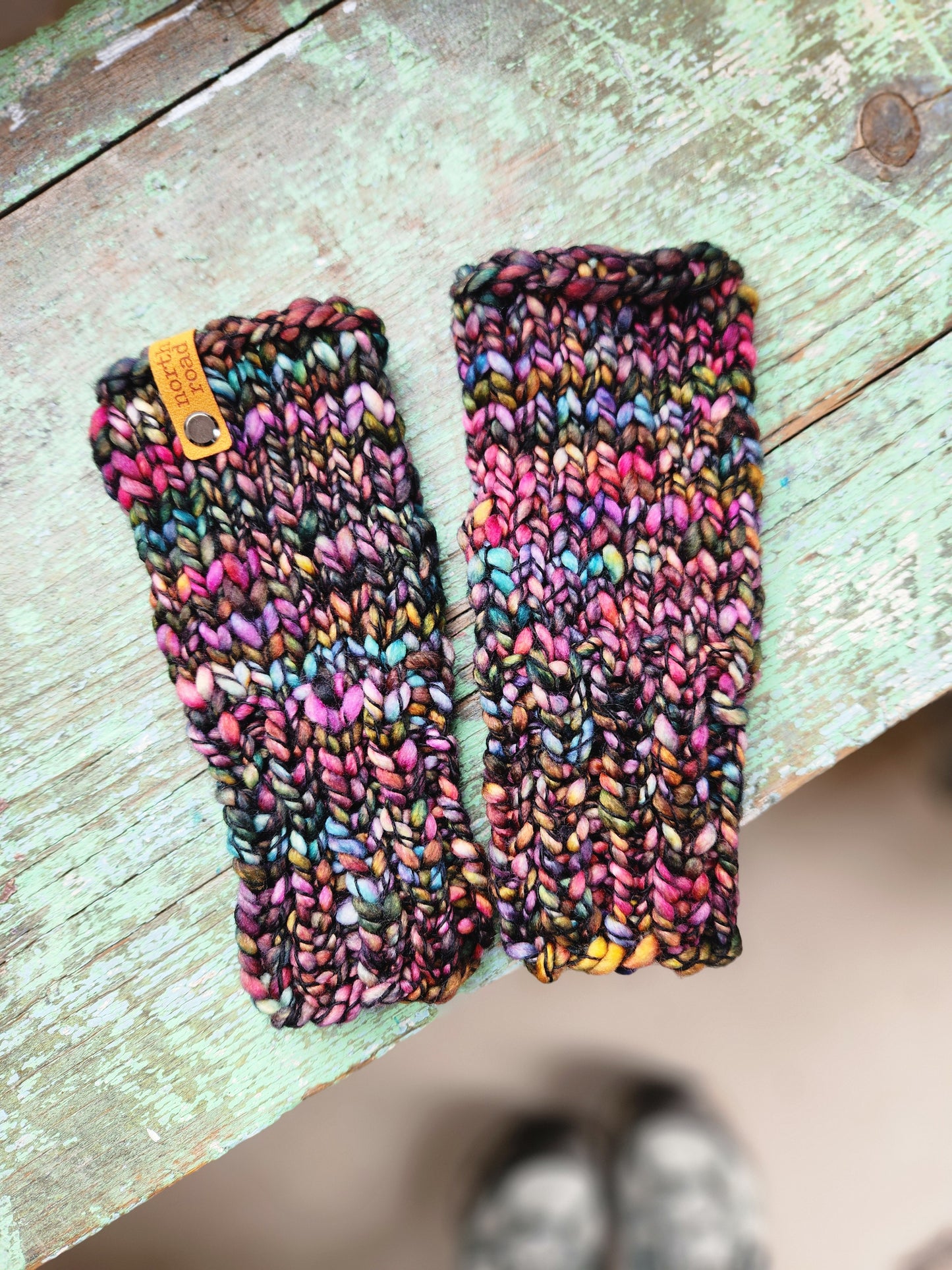 Simple Fingerless Mittens Knitting Pattern