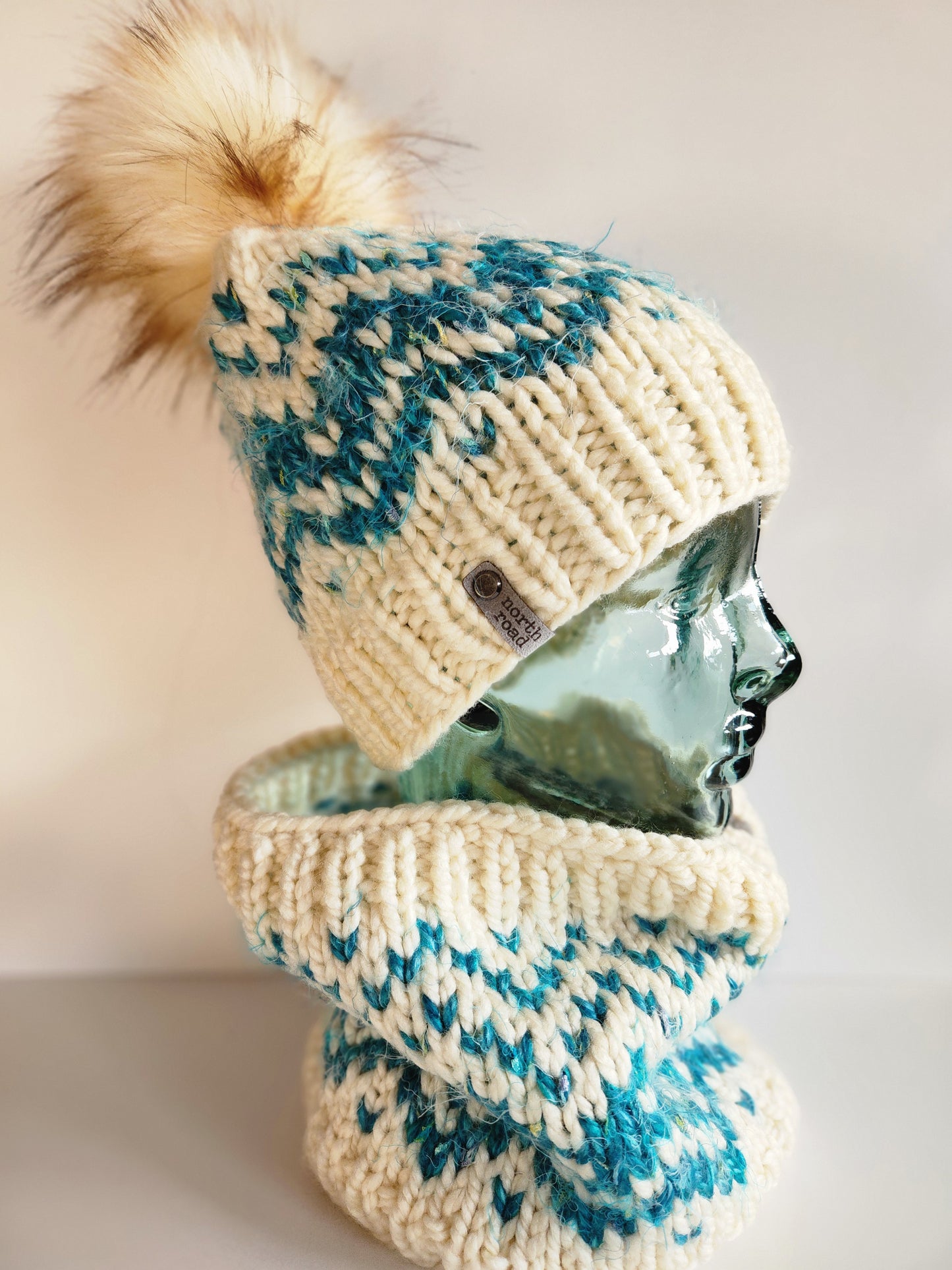 Wool Blend Hat and Cowl Set