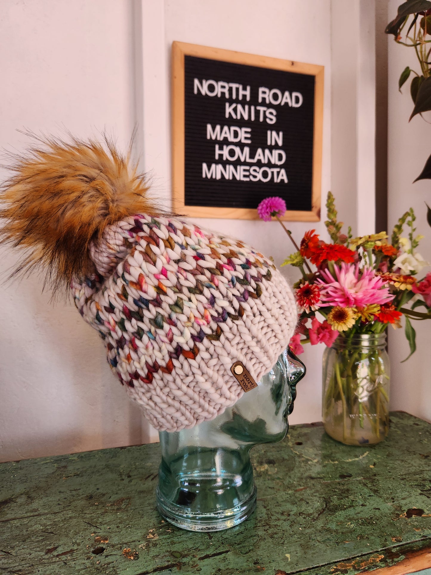 Merino Wool Pom Hat