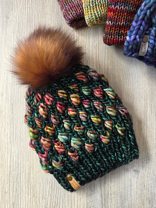Merino Wool Pom Hat
