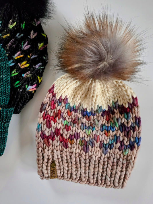 Merino Wool Pom Hat