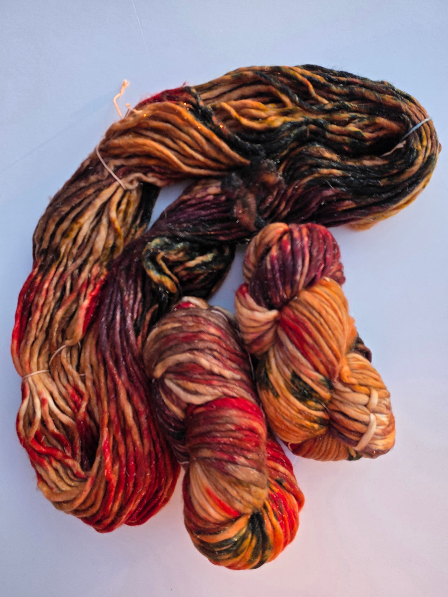 Cape May Fiber | Super Bulky Superwash Sparkle | Rooibos